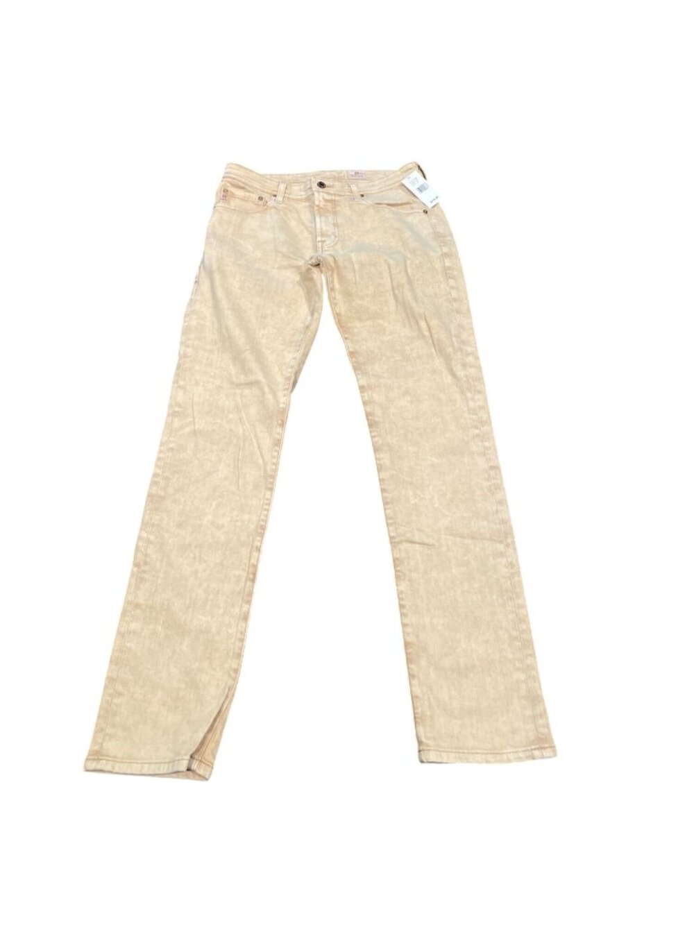 AG Tellis Slim Jean Mens 32x34 Moonwash Spicy Brown Tan Stretch Denim Casual